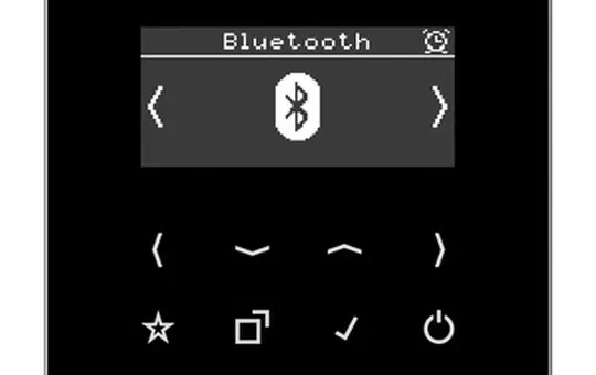 JUNG DABLSBTSW flush-mounted radio series LS DAB+, Bluetooth | black