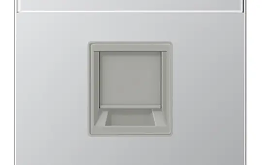 JUNG AL1969-1NAWE Modular Jack Cover Series LS 1-fold, label field, for universal module | aluminum