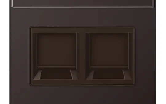 JUNG AL1969-2NAWED Modular Jack Cover Series LS 2-fold, label field, for universal module | dark