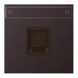 JUNG AL1969-15NAWED Modular Jack Cover Series LS 1-fold, label field, for cables | dark