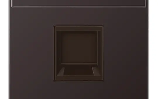 JUNG AL1969-15NAWED Modular Jack Cover Series LS 1-fold, label field, for cables | dark