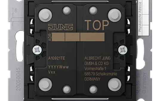 JUNG A10921TE KNX pushbutton sensor F10 A/AS 2-fold, extension