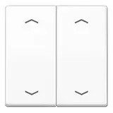 JUNG AS102PWW KNX rocker with arrow symbols series AS 2-fold | alpine white