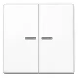 JUNG AS102KO5WW KNX control rocker series AS 2-fold | alpine white