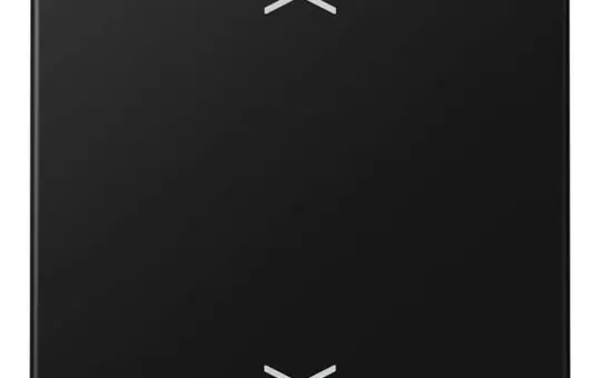 JUNG A101PBFSWM KNX rocker with arrow symbols series A 1-fold, thermoplastic | graphite black matt