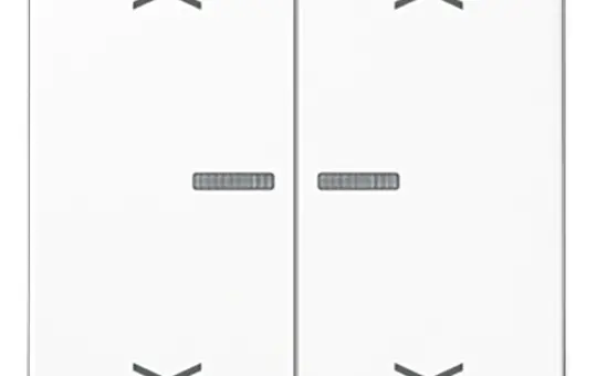 JUNG A102KO5PWW KNX control rocker with arrow symbol series 2-fold | alpine white