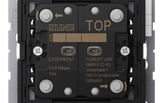 JUNG LSCD10921ST KNX pushbutton sensor F10 LS 2-fold, universal