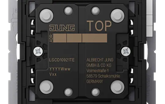 JUNG LSCD10921TE KNX pushbutton sensor F10 LS 2-fold, extension