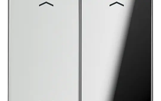 JUNG GCR102P KNX rocker with arrow symbol F10 series LS 2-fold | bright chrome