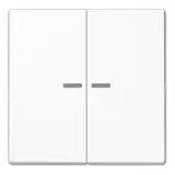 JUNG LS102KO5WW KNX control rocker F10 series LS 2-fold | alpine white