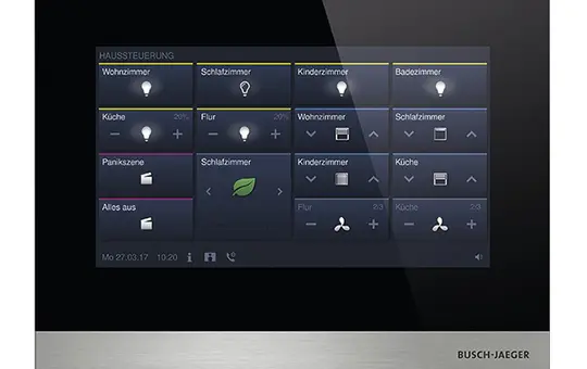 BUSCH-JAEGER H8236-4B-03 touch panel IP touch LAN/WLAN | black | 7 Zoll