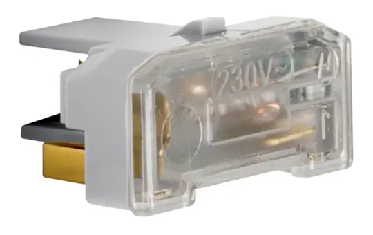 BERKER 1675 glow unit 230V, 1mA, N terminal