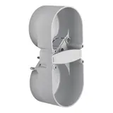 BERKER 9191502 Integro Flow contact protection box 2-fold, 2 strain reliefs | Ø 45 mm