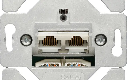 GIRA 245200 network socket 2-fold, Cat.6a