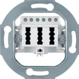 BERKER 450009 telephone socket series 1930 3 x 6/6NFN | creamy white