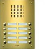 ELCOM 1112891 ESTA 2-wire audio outdoor station 12-fold, 2-row | brass