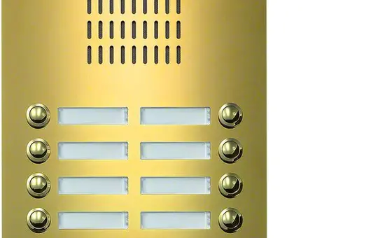 ELCOM 1112891 ESTA 2-wire audio outdoor station 12-fold, 2-row | brass