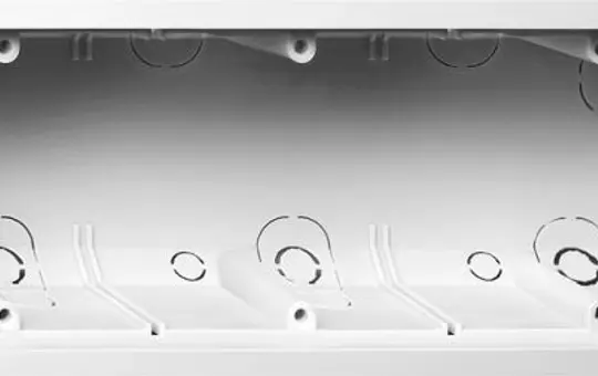 GIRA 289800 device box for flat mounting E2/E22 3-fold