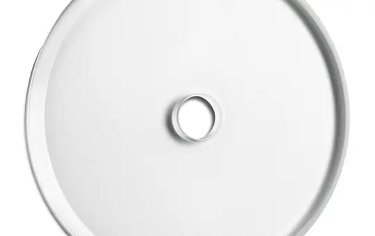 THPG 100610 cover frame white glass Middle part for rotary switch