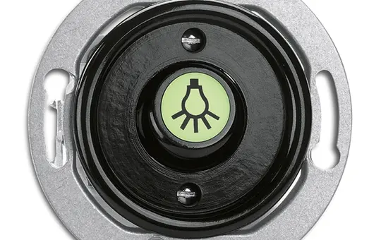 THPG 100974 Rocker button with Bakelite label Closer, light, luminous