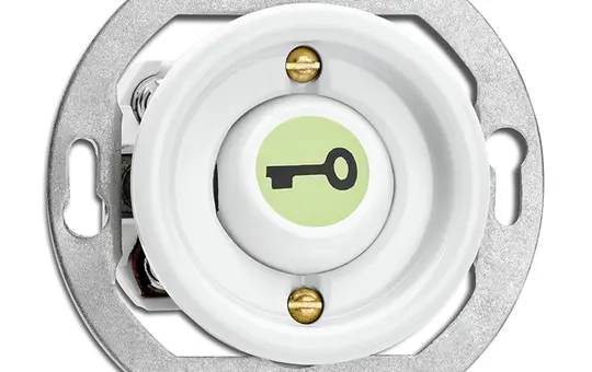 THPG 100980 Rocker button with porcelain labeling Closer, key, luminescent