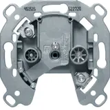 BERKER 451515 antenna socket series 1930 2-fold, TV, continuity, 13 dB