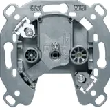 BERKER 451520 antenna socket series 1930 2-fold, TV, continuity, 20 dB