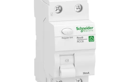SCHNEIDER R9R22240 FI circuit breaker Resi9 2-pole 30 mA 40A