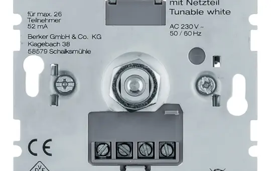 BERKER 2998 DALI rotary potentiometer Standard, bus voltage supply