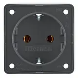 BERKER 947782505 SCHUKO socket Integro Flow standard | shiny anthracite