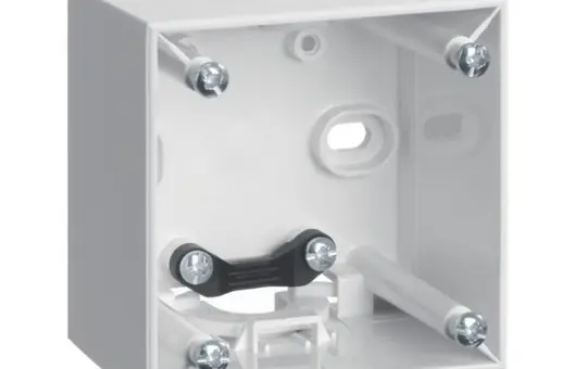 BERKER 911512519 surface-mounted housing Integro Flow 1-fold, high | polar white glossy