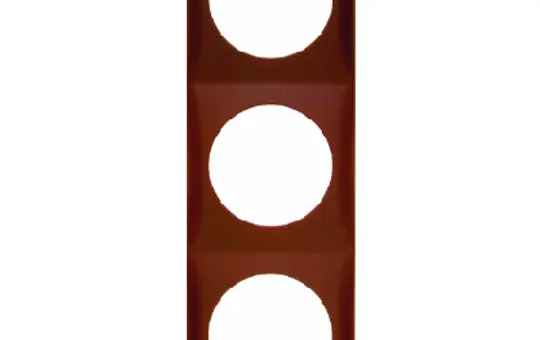 BERKER 918192511 Integro Flow cover frame 3-fold | brown matt