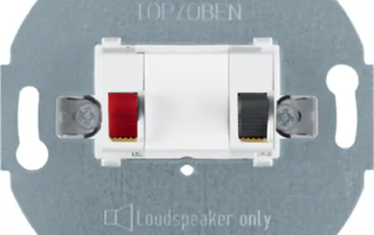 BERKER 457209 speaker junction box series 1930 1-fold | polar white