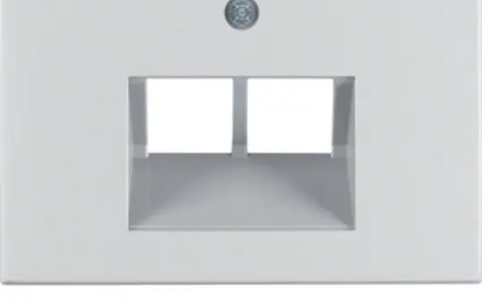 BERKER 14097003 network cover K.1/K.5 2-fold | anodized aluminum