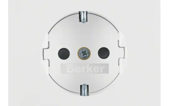 BERKER 47357009 SCHUKO socket K Touch protection | polar white glossy