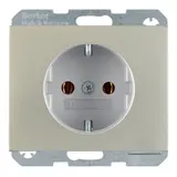 BERKER 47157004 SCHUKO socket K standard | matt lacquered stainless steel