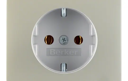 BERKER 47157004 SCHUKO socket K standard | matt lacquered stainless steel
