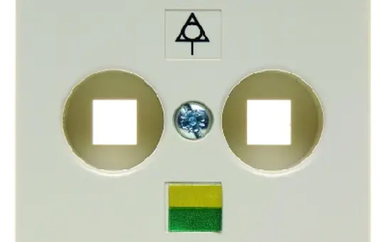 BERKER 140302 Arsys potential equalization box cover 2-fold | shiny white