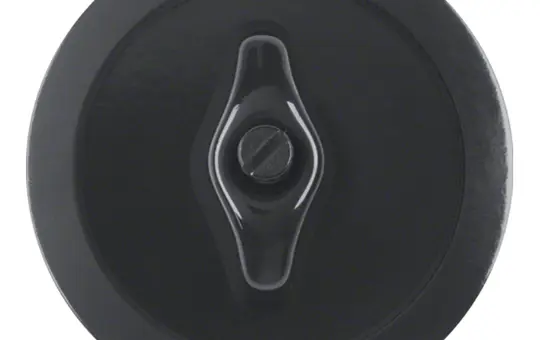 BERKER 164701 central piece with toggle 1930 plastic | shiny black