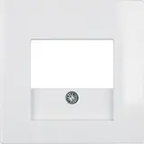 BERKER 10338919 telephone cover S.1/B.3/B.7 standard | polar white glossy