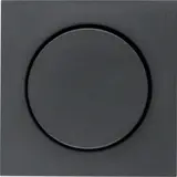 BERKER 11371606 rotary dimmer cover S.1/B.3/B.7 standard | anthracite matt