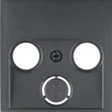 BERKER 12031606 antenna cover S.1/B.3/B.7 2/3 times | anthracite matt
