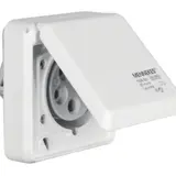 BERKER 578501 CEE socket attachment 5-pole, 16 A, hinged cover | polar white