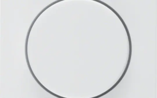 BERKER 11376089 rotary dimmer cover Q.1/Q.3 standard | polar white velvet