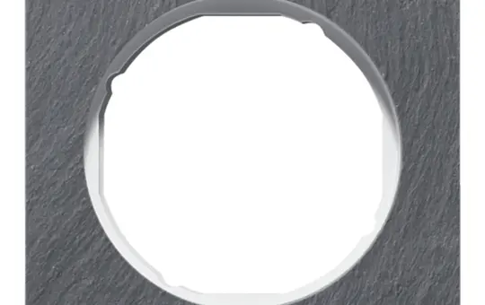 BERKER 10112389 Cover frame R.1 1-fold | slate anthracite/polar white glossy