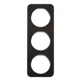 BERKER 10132359 cover frame R.1 3-fold | stained oak/polar white glossy