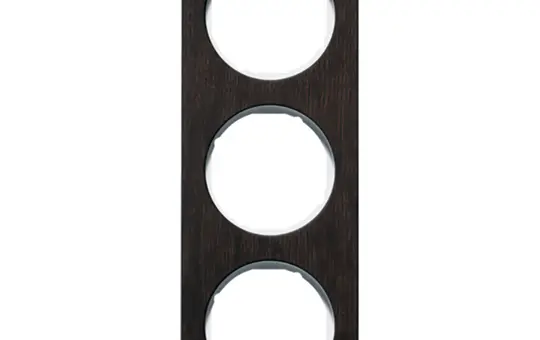 BERKER 10132359 cover frame R.1 3-fold | stained oak/polar white glossy