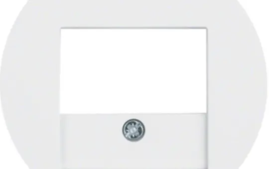 BERKER 10382089 telephone cover R.1/R.3 standard | polar white glossy