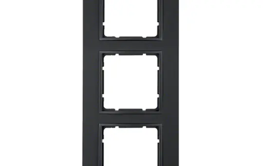 BERKER 10136626 Cover frame B.7 3-fold | anthracite matt