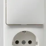 GIRA 017613 socket combination surface-mounted IP20 1-way, toggle switch, vertical | pure white